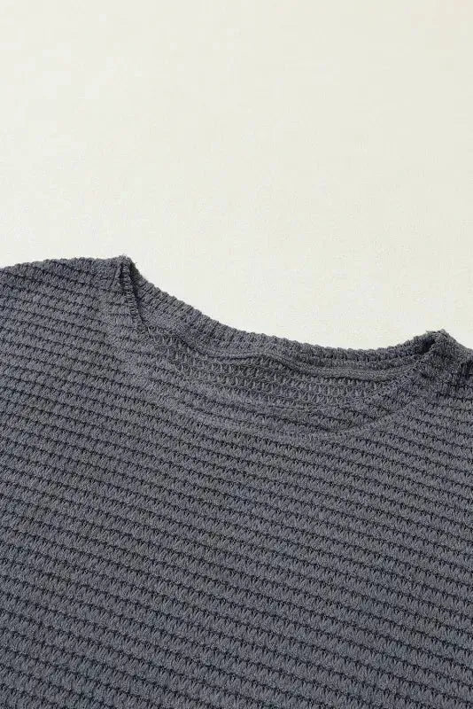 Moss Green Textured Knit Top | Plus Size Long Sleeve