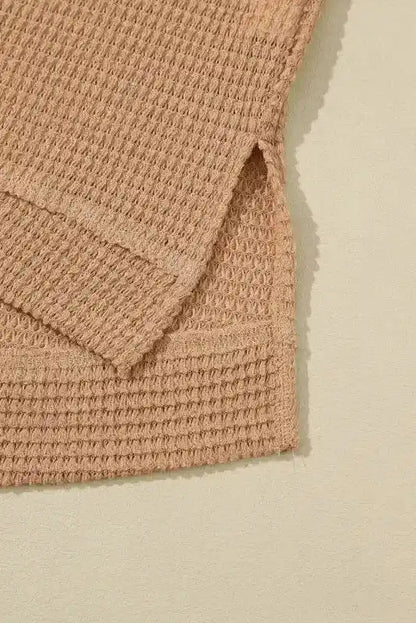 Moss Green Textured Knit Top | Plus Size Long Sleeve
