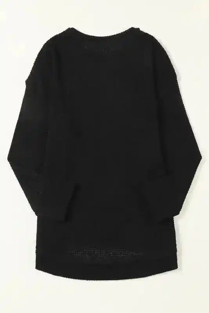 Moss Green Textured Knit Top | Plus Size Long Sleeve