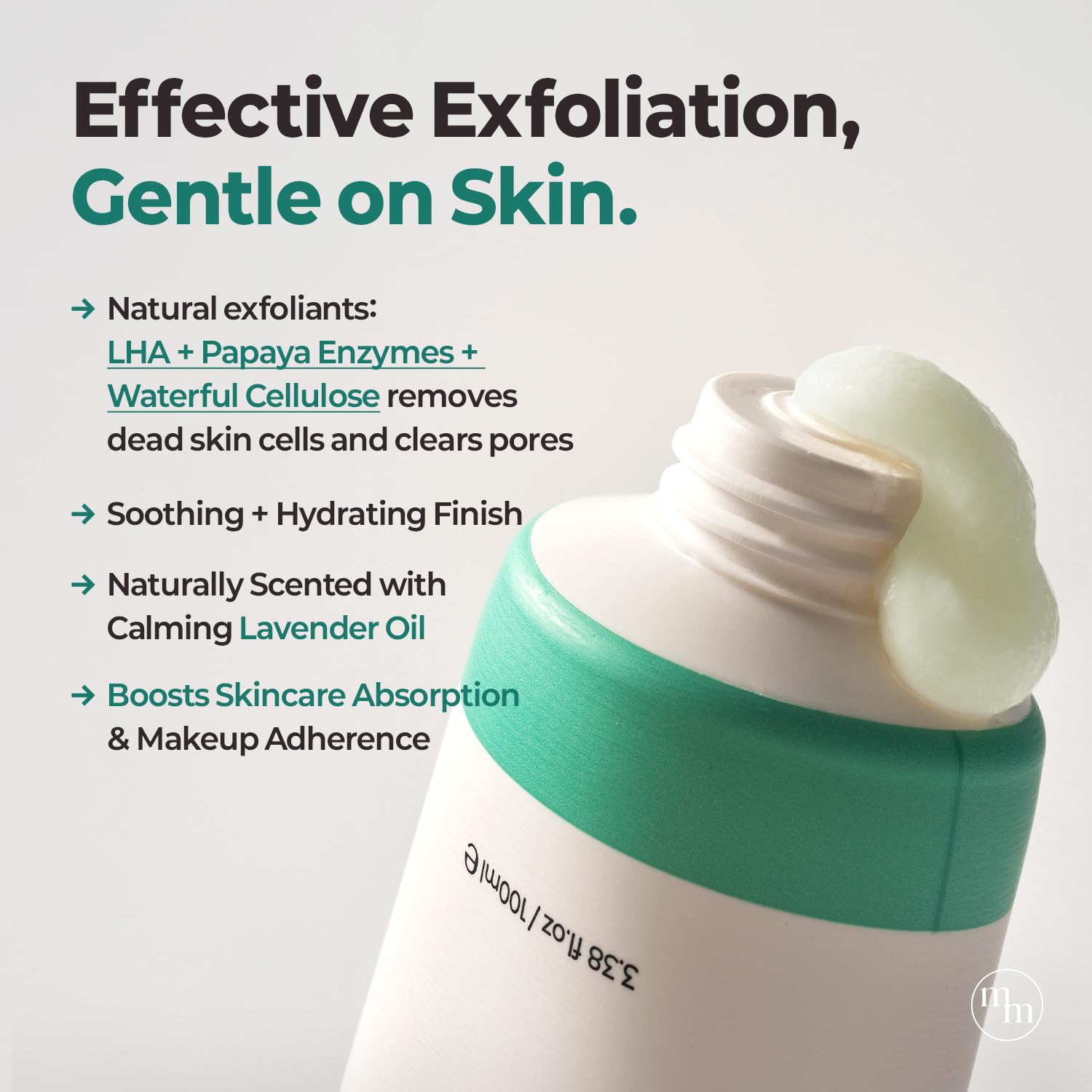 MOTHER MADE LHA Green Tea Aqua Peel Gel | Gentle Exfoliating Face Gel for Deep Pores
