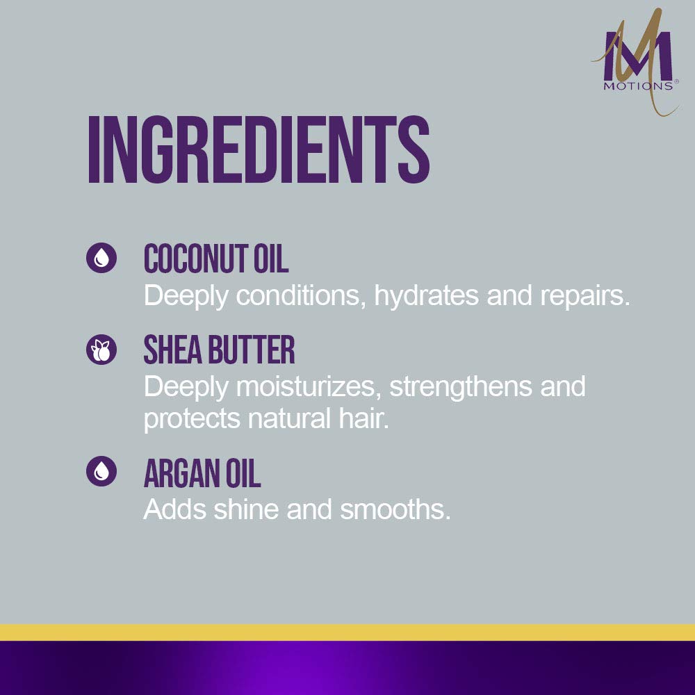 Motions Active Moisture Leave-In Detangler — Shea Butter, Argan Oil & Coconut Oil (3-Pack)