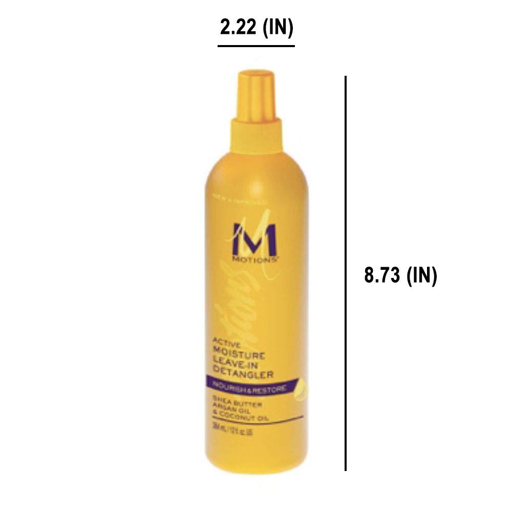 Motions Active Moisture Leave-In Detangler — Shea Butter, Argan Oil & Coconut Oil (3-Pack)