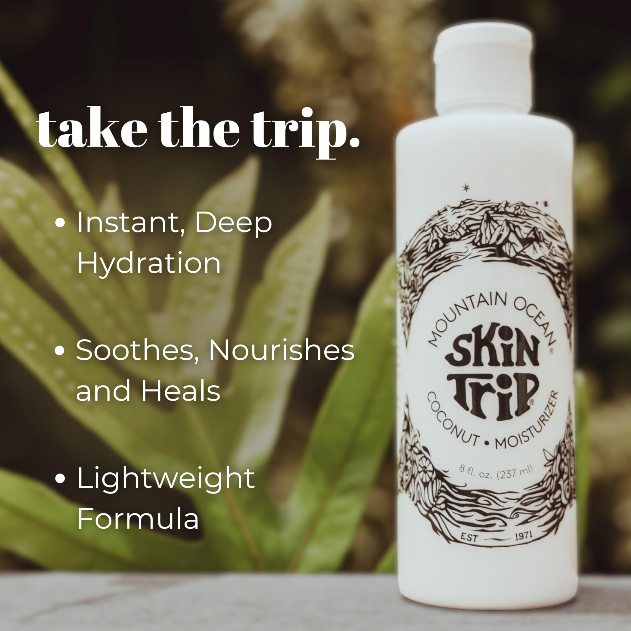 Mountain Ocean The Original Skin Trip Coconut Lotion - 8 Oz Pack of 6 | Lightweight, Fast-Absorbing Moisturizer