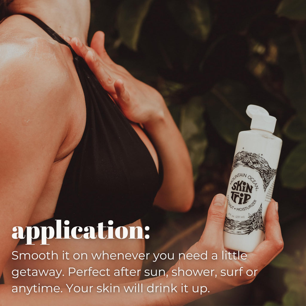 Mountain Ocean The Original Skin Trip Coconut Body Lotion – 8 oz, Lightweight, Fast-Absorbing
