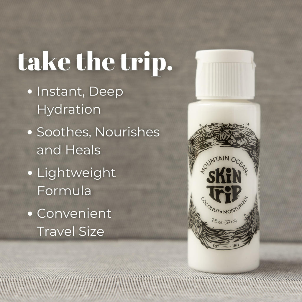 Mountain Ocean Skin Trip Coconut Body Lotion – 2 oz x12 TSA Travel Size