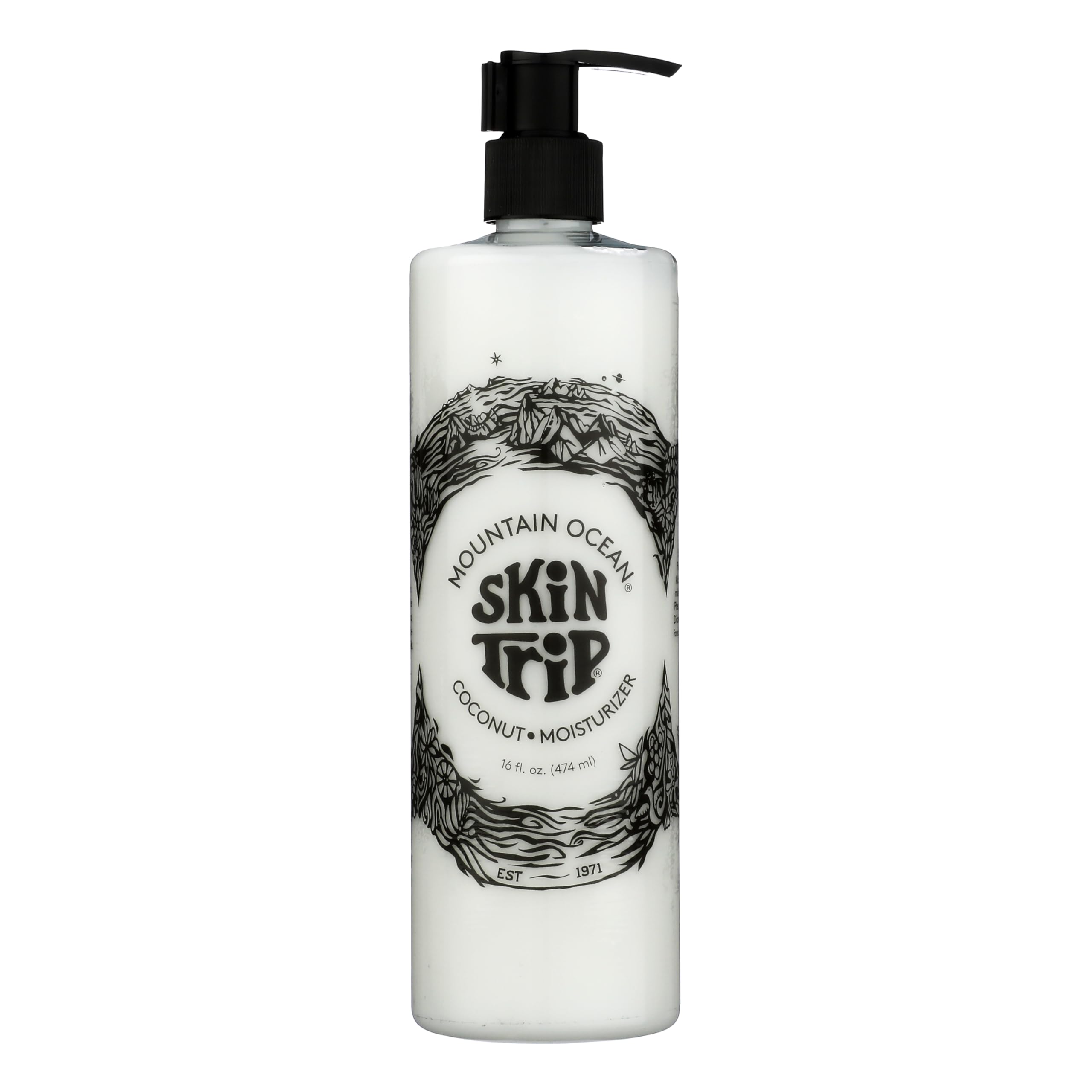 Mountain Ocean Skin Trip Coconut Body Lotion – 16 oz Pump, Lightweight, Fast-Absorbing Moisturizer