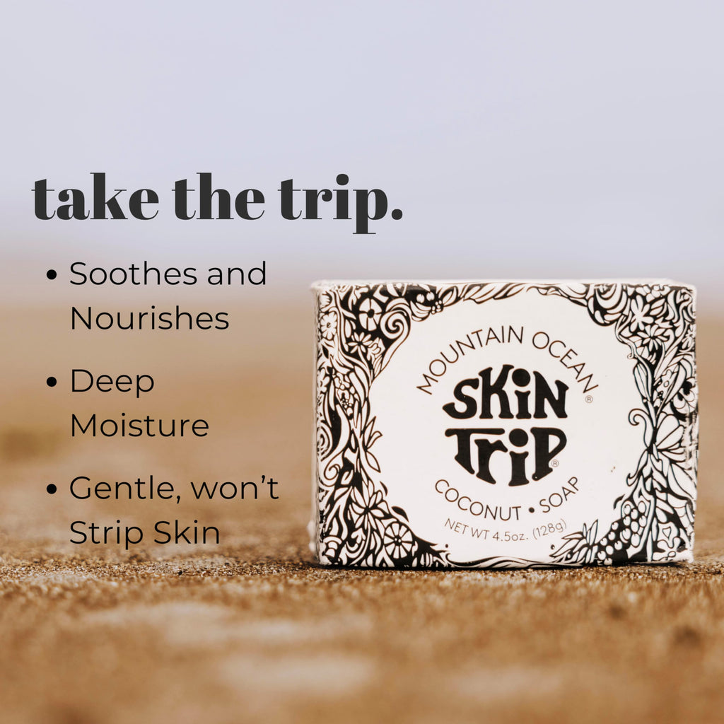 Mountain Ocean Skin Trip Coconut Soap – 4.5oz Bar (Pack of 6) | Gentle Cleansing & Hydration