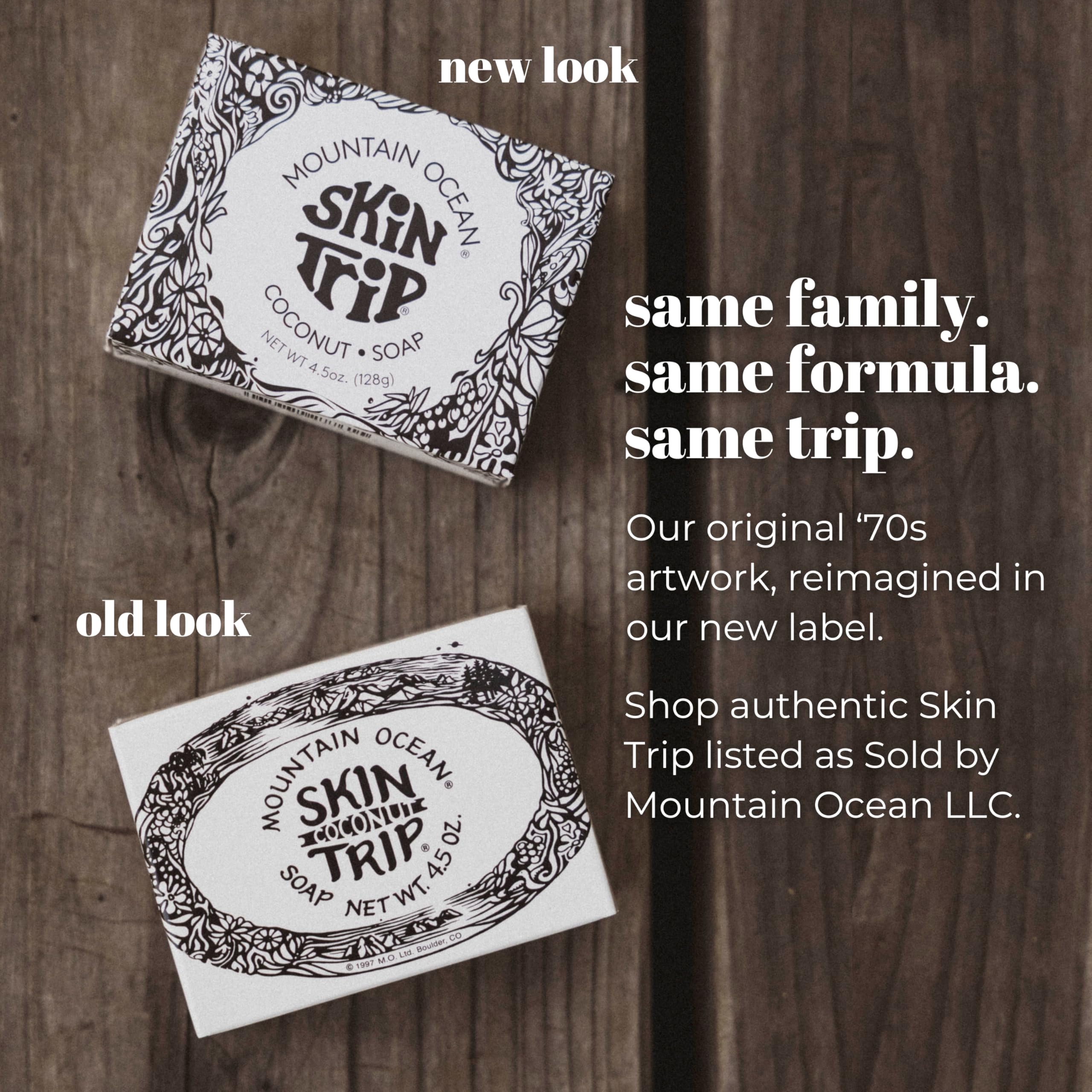 Mountain Ocean Skin Trip Coconut Soap – 4.5oz Bar (Pack of 6) | Gentle Cleansing & Hydration