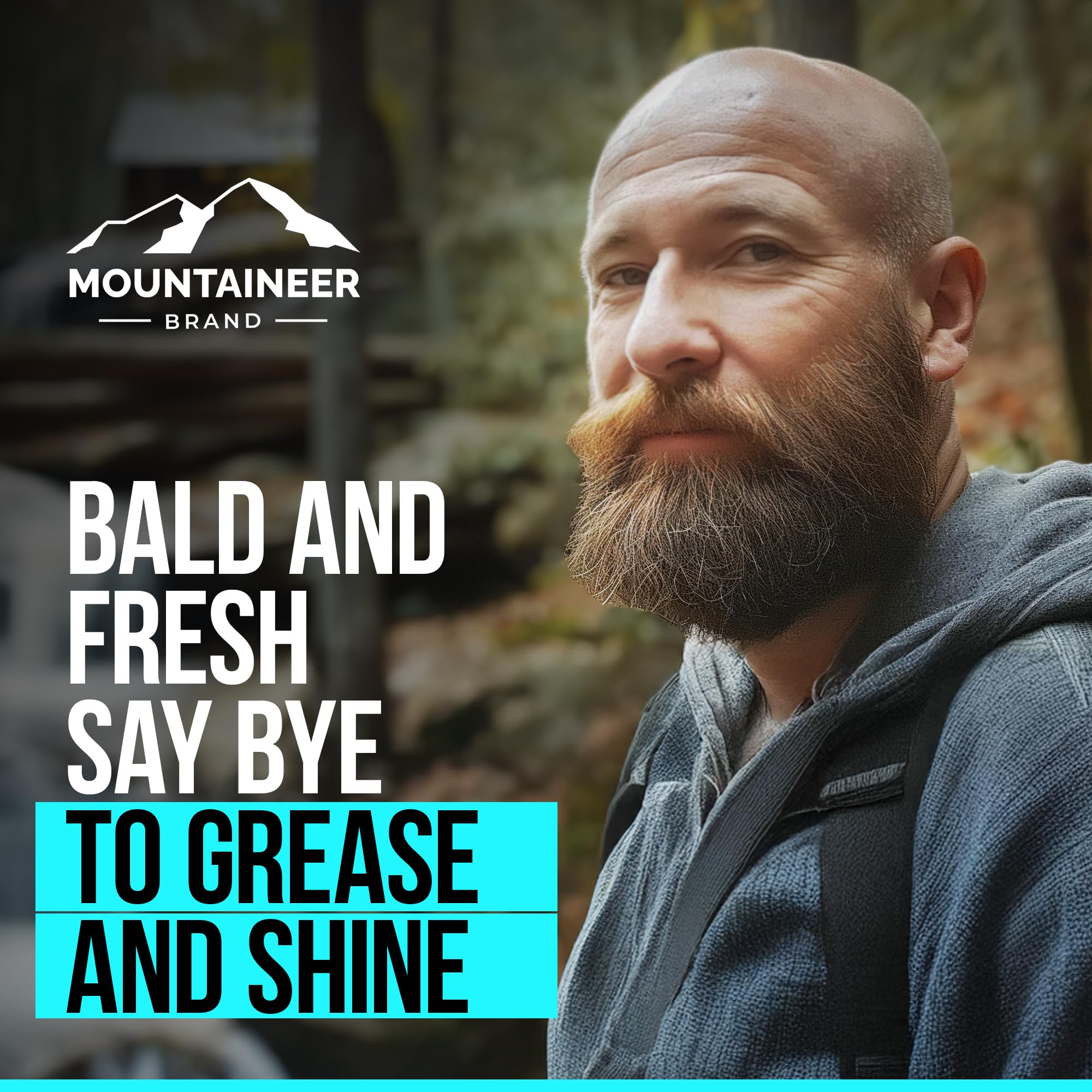 Mountaineer Brand Natural Anti Shine for Bald Head | Fresh Scent, Oil Control & pH Balance | 4oz | Made in West Virginia