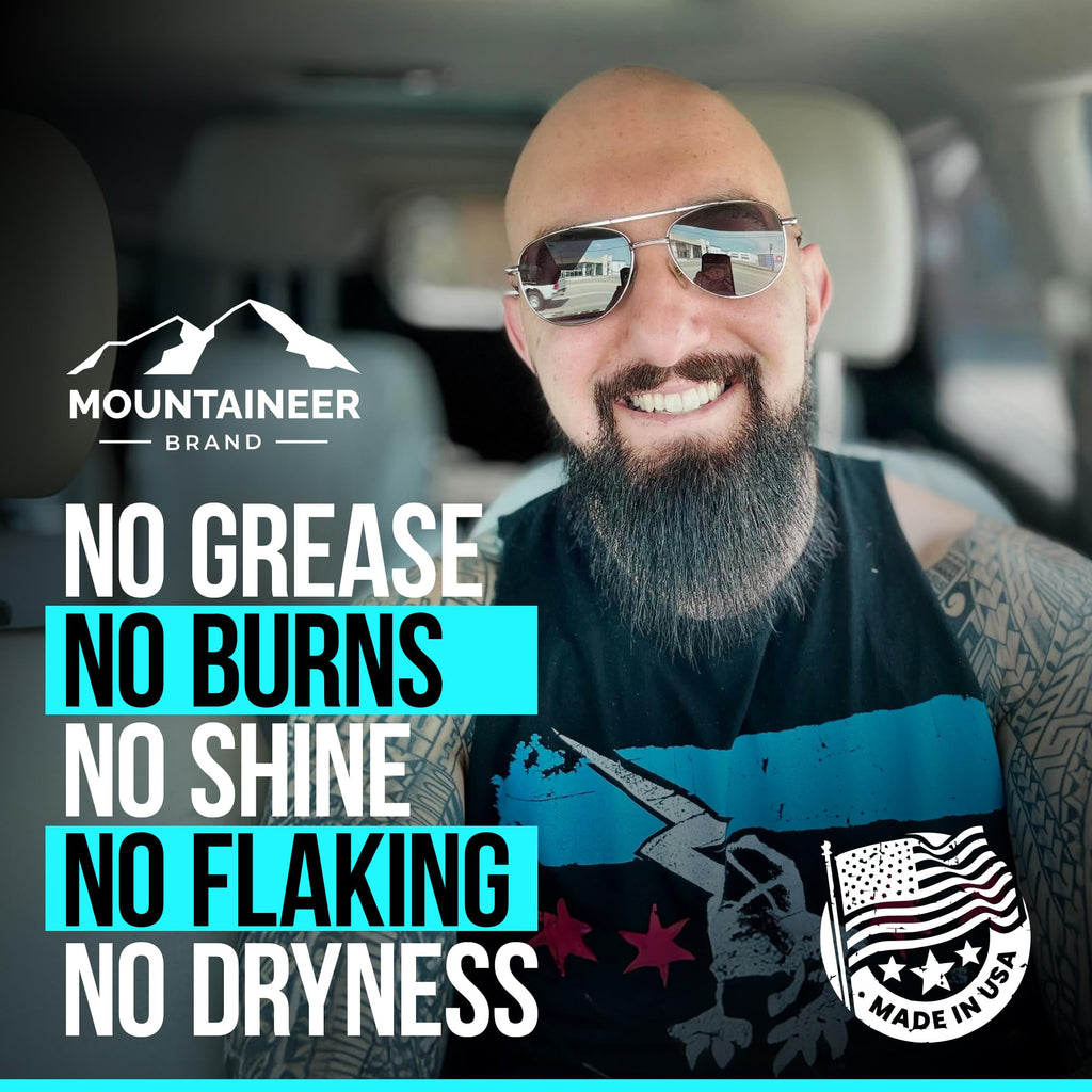 Mountaineer Brand Natural Moisturiser | Fresh Scent Bald Head Care for Men | Non-Greasy, 2oz | Made in WV
