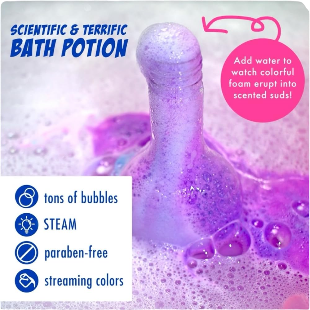 Mr Bubble Sweet Treats Bath Set — Lollipop Fizzer, Gummy Bear Bubble Bath, Bath Potion & Soap Stickers