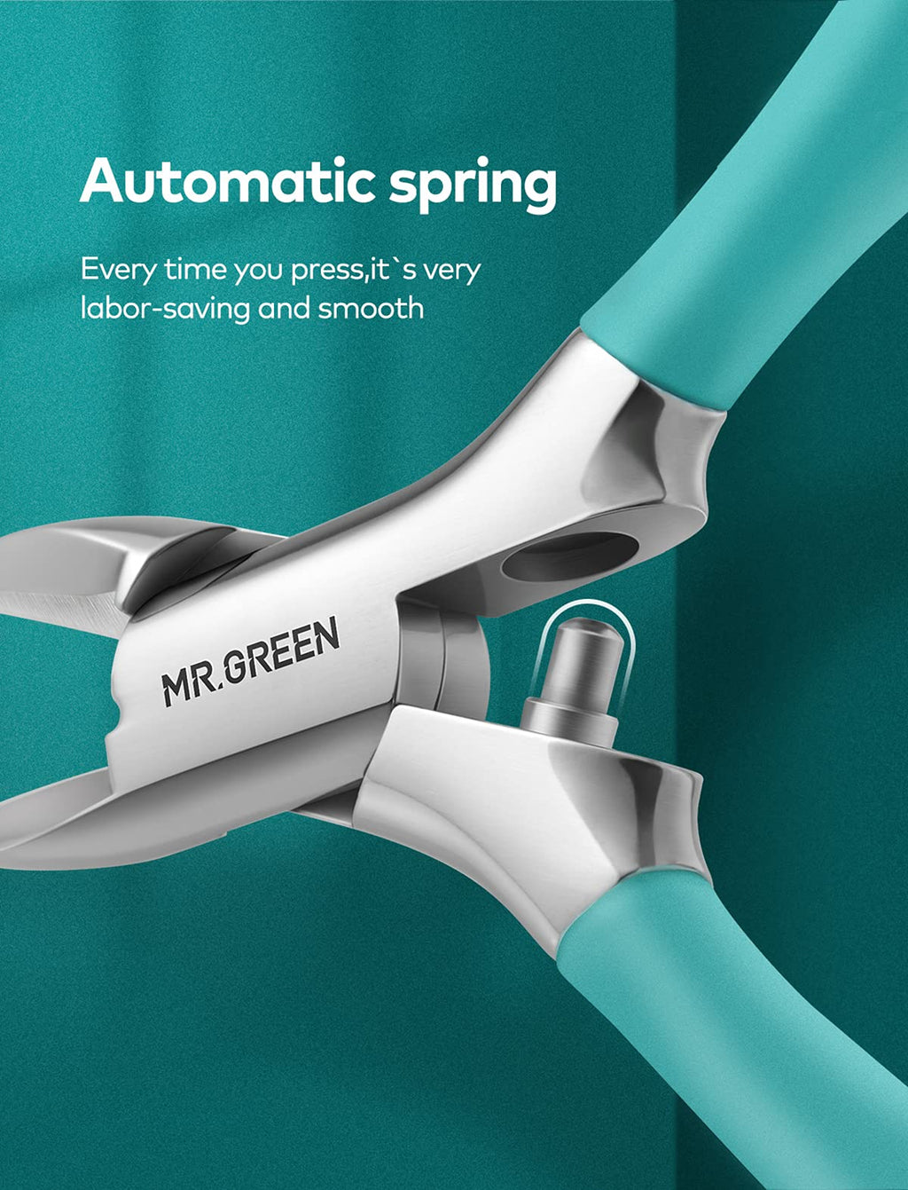 MR.GREEN Nail Clippers for Thick & Ingrown Toenails – Heavy-Duty Paronychia Tools