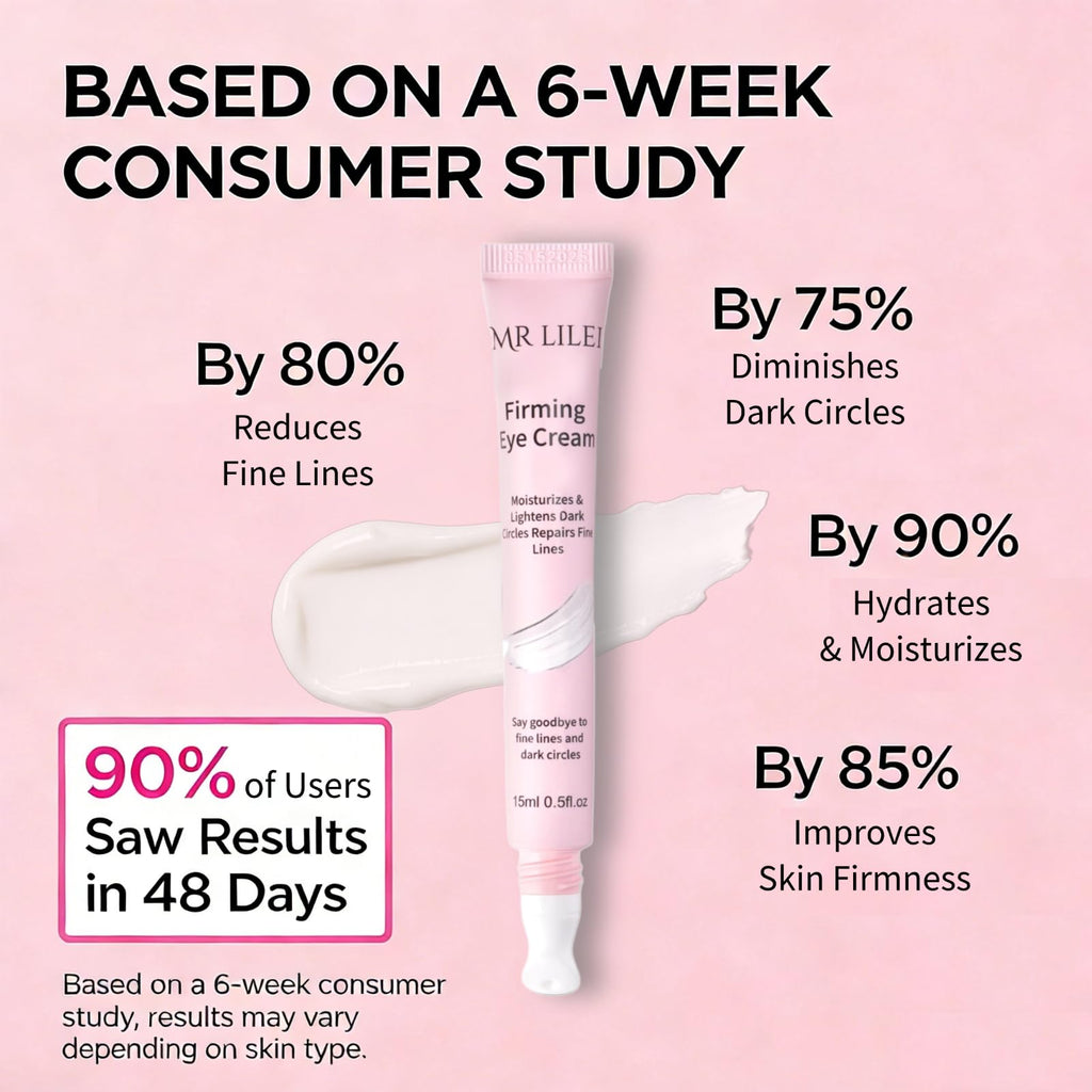 Mrlilei Beauty Firming Eye Cream with Hyaluronic Acid - Fragrance-Free, 0.5 oz