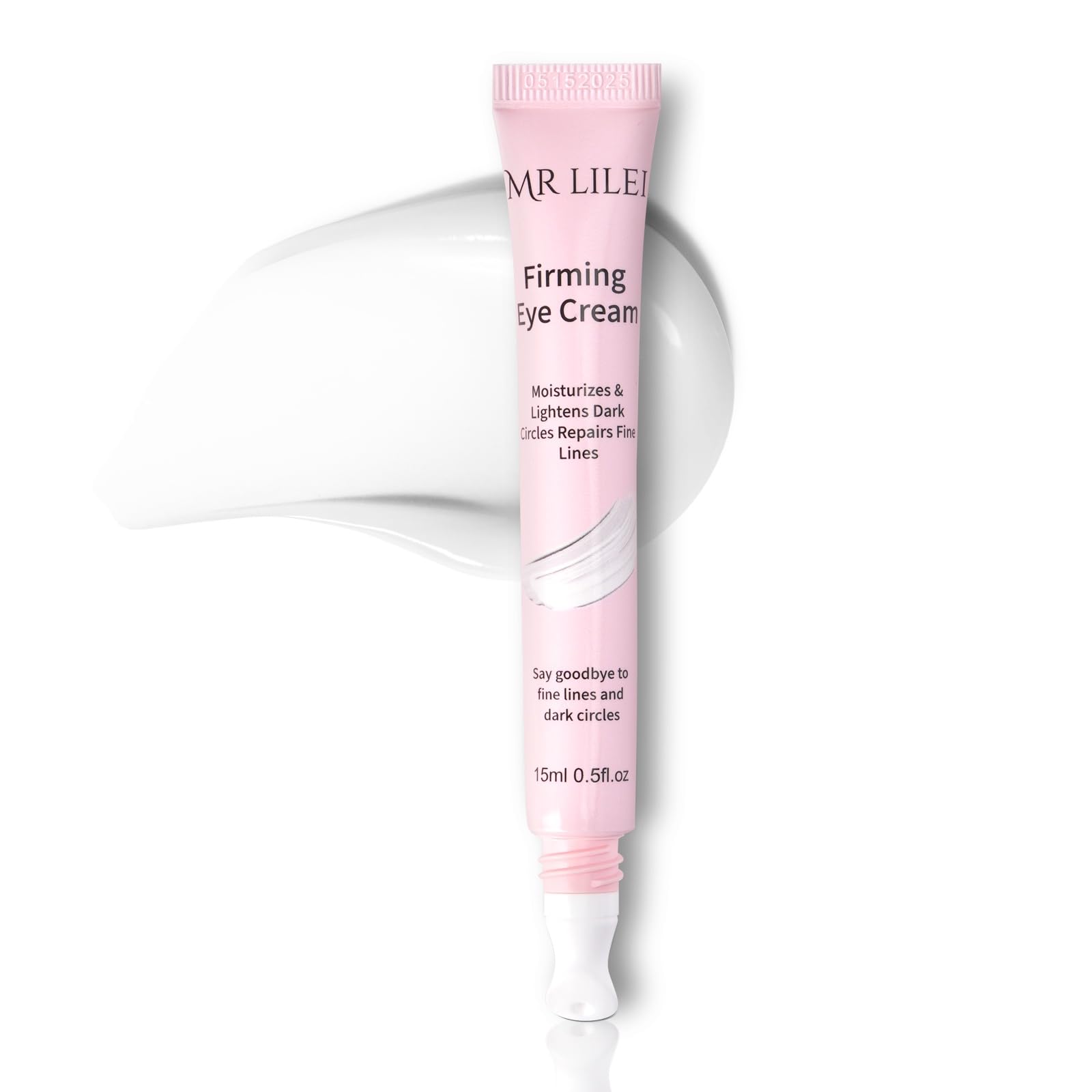 Mrlilei Beauty Firming Eye Cream with Hyaluronic Acid - Fragrance-Free, 0.5 oz