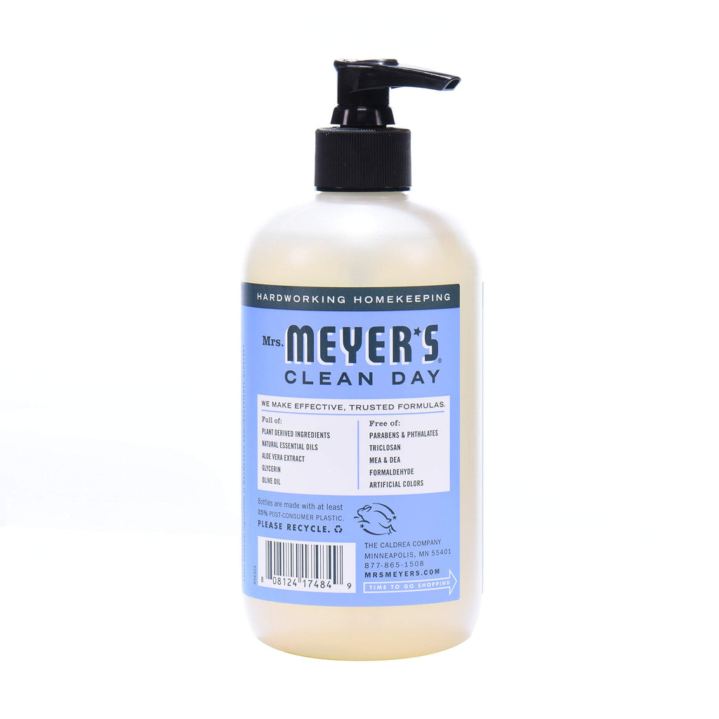 Mrs. Meyer's Clean Day Bluebell Liquid Hand Soap – 12.5 Fl Oz (Pack of 3)