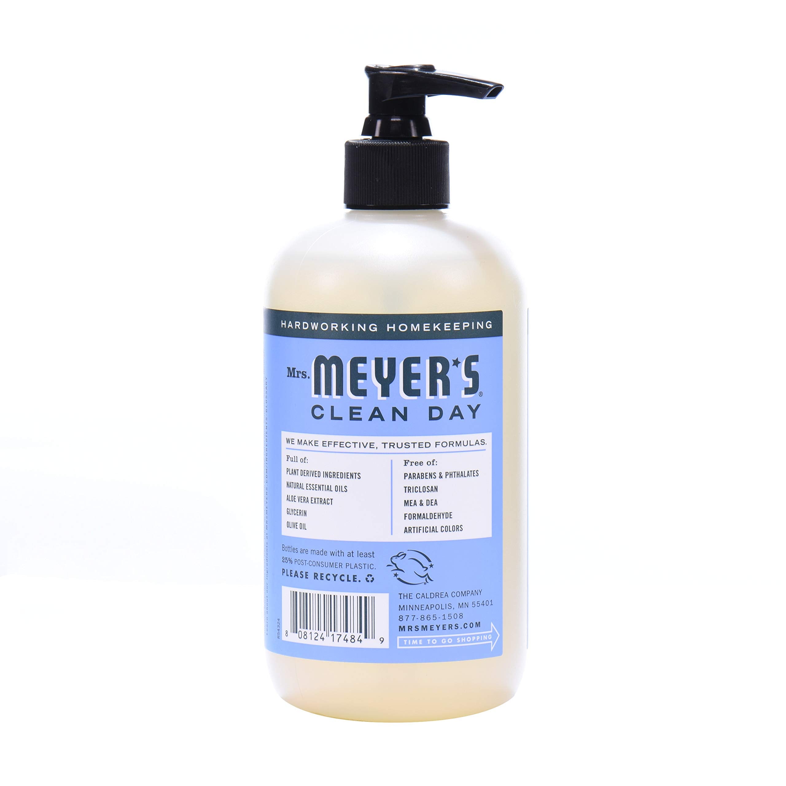 Mrs. Meyer's Clean Day Bluebell Liquid Hand Soap – 12.5 Fl Oz (Pack of 3)
