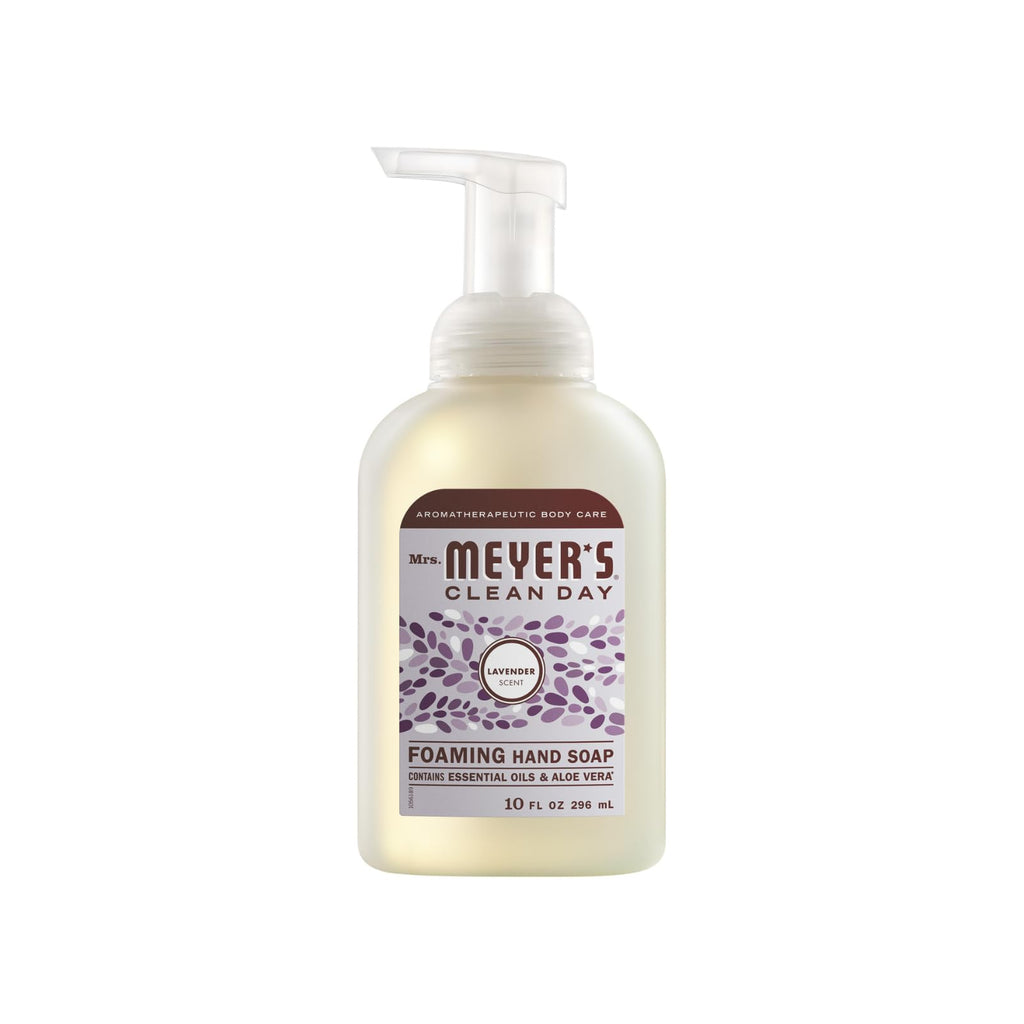 Mrs. Meyer's Clean Day Foaming Hand Soap 4-Scent Variety Pack – Rain Water, Lavender, Lemon Verbena, Watermelon (10 oz each)