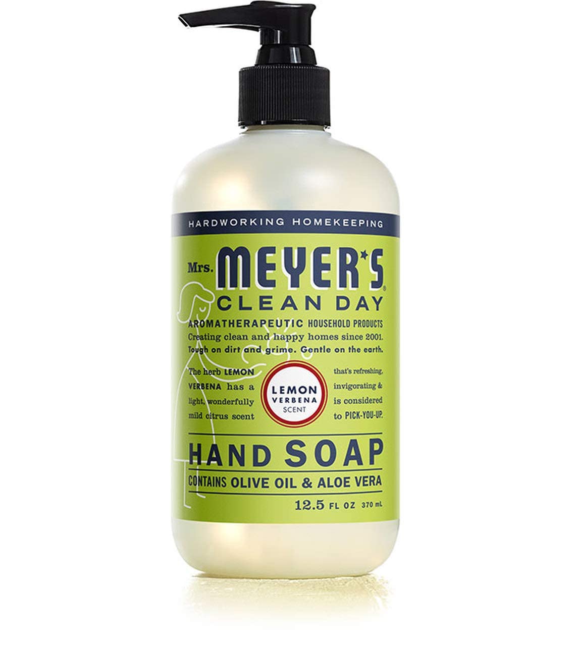 Mrs. Meyer's Clean Day Liquid Hand Soap 6 Scent Variety Pack – 12.5 oz Each, Lavender, Rainwater, Oat Blossom, Plumberry, Lemon Verbena, Basil