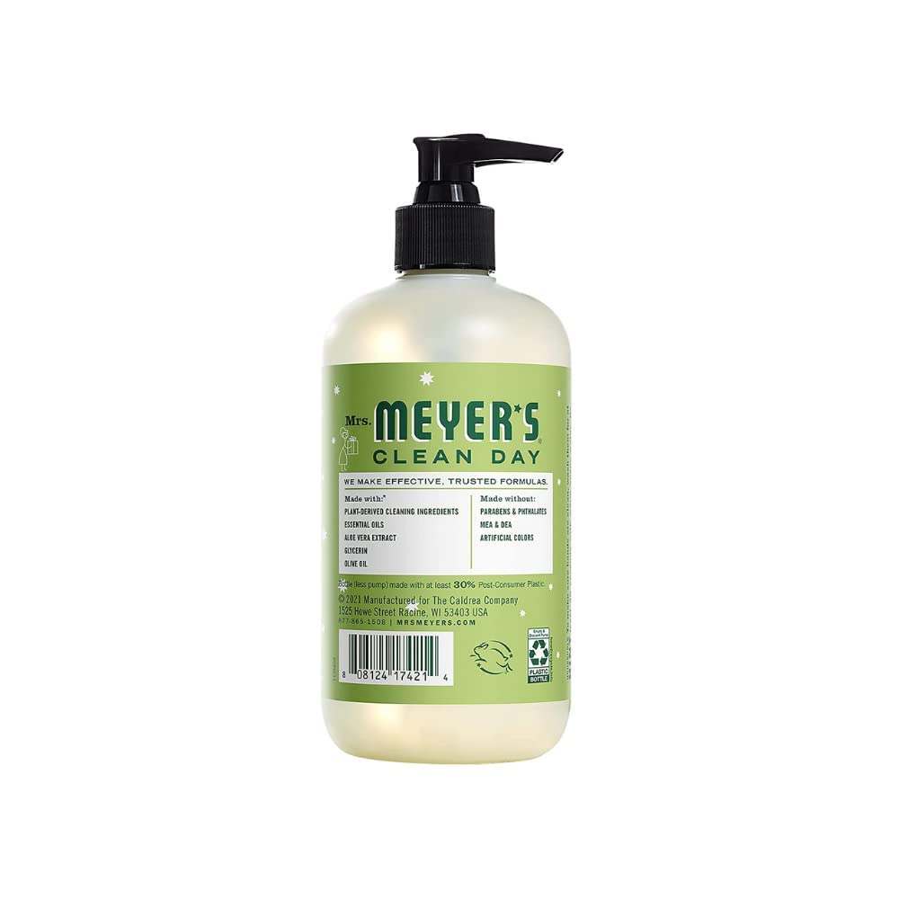 Mrs. Meyer's Clean Day Hand Soap Variet (4 Count) Gingerbread + Iowa Pine + Peppermint + Snow Drop