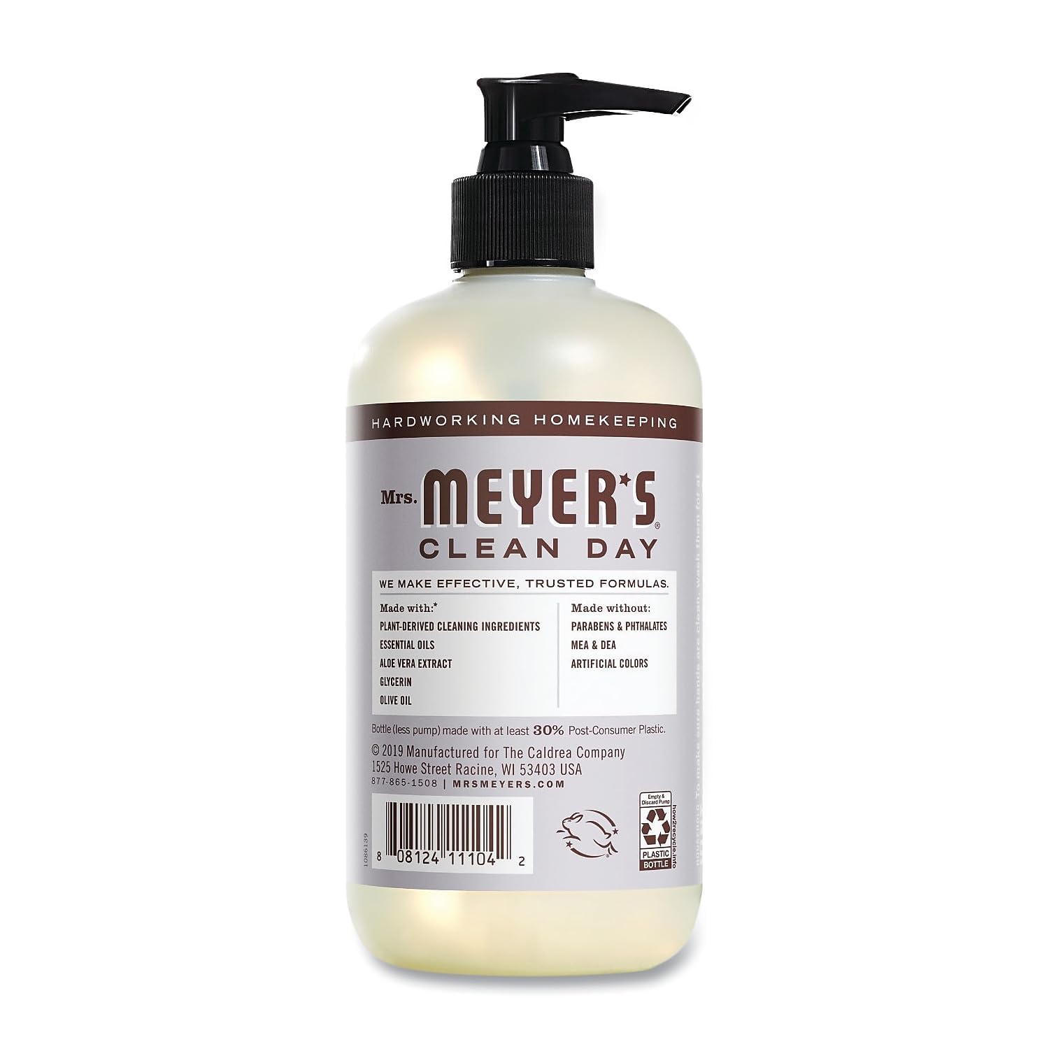 Mrs. Meyer's Clean Day Lavender Hand Soap with Essential Oils, 12.5 fl oz, Pack of 6