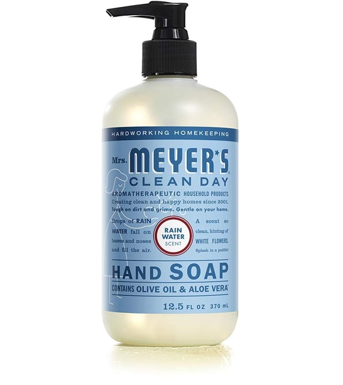 Mrs. Meyer's Clean Day Liquid Hand Soap 6 Scent Variety Pack – 12.5 oz Each, Lavender, Rainwater, Oat Blossom, Plumberry, Lemon Verbena, Basil