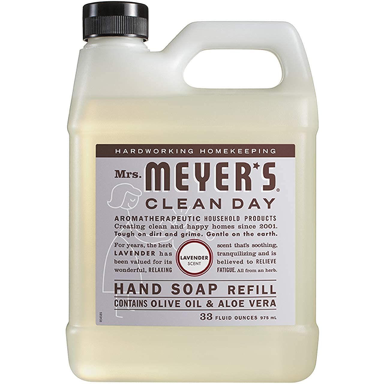 Mrs. Meyer's Clean Day Lavender Hand Soap Refill, 33 Fl Oz (Pack of 6)