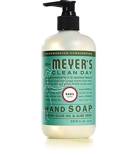 Mrs. Meyer's Clean Day Liquid Hand Soap 3 Scent Variety Pack – Lemon Verbena, Lavender & Basil