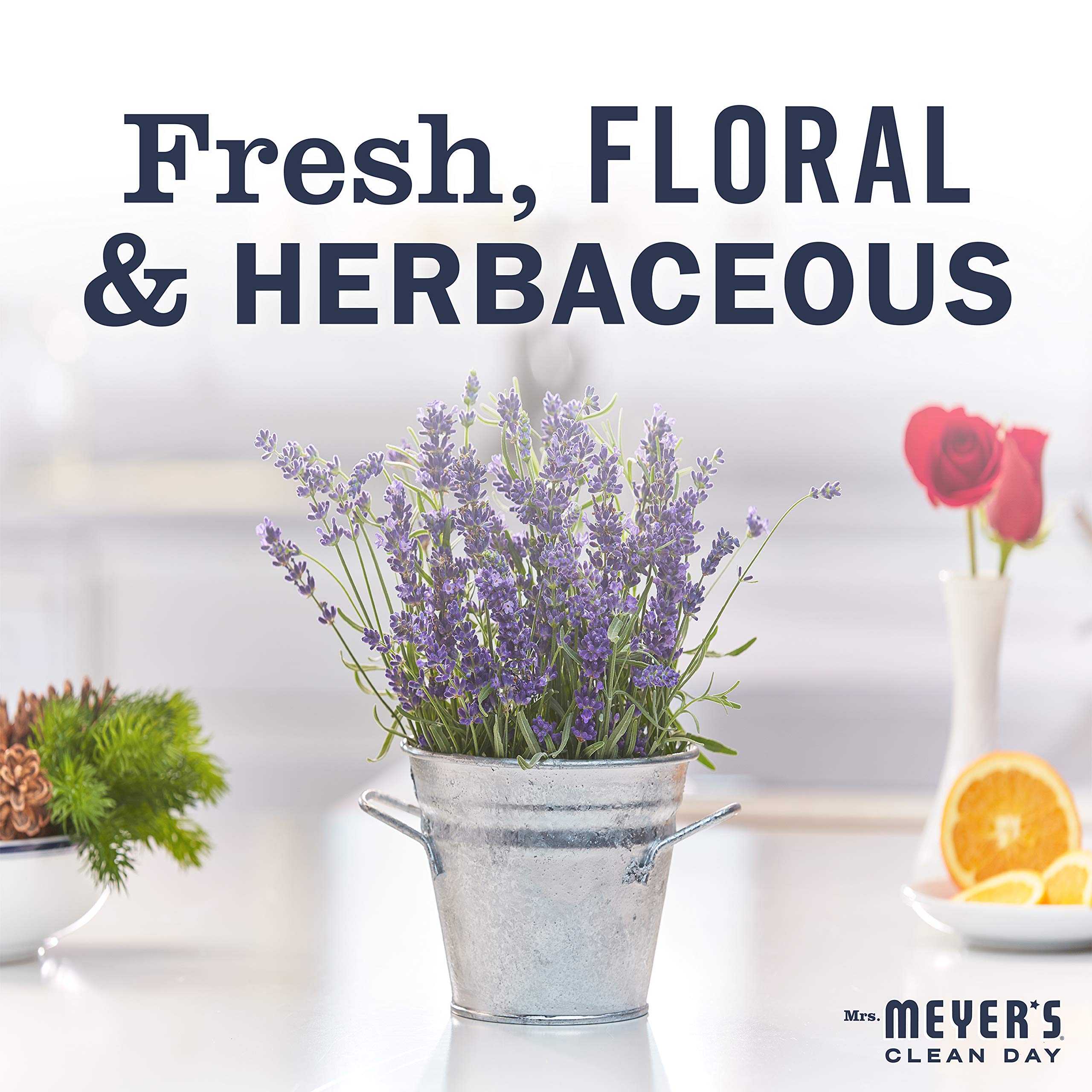 Mrs. MEYER'S CLEAN DAY Lavender Hand Soap – 12.5 oz, Pack of 6