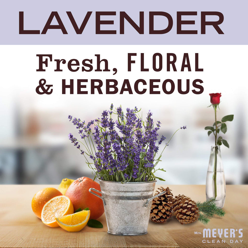 MRS. MEYER'S CLEAN DAY Lavender Body Lotion - Dry Skin Non-Greasy Moisturizer - 16 fl oz - Pack of 3