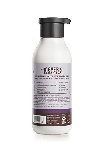 MRS. MEYER'S CLEAN DAY Lavender Body Lotion - Dry Skin Non-Greasy Moisturizer - 16 fl oz - Pack of 3
