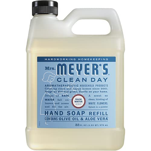 Mrs. Meyer's Clean Day Liquid Hand Soap Refill Variety Pack – 33 oz (3 × 11 oz) – Rain Water, Oat Blossom, Plum Berry
