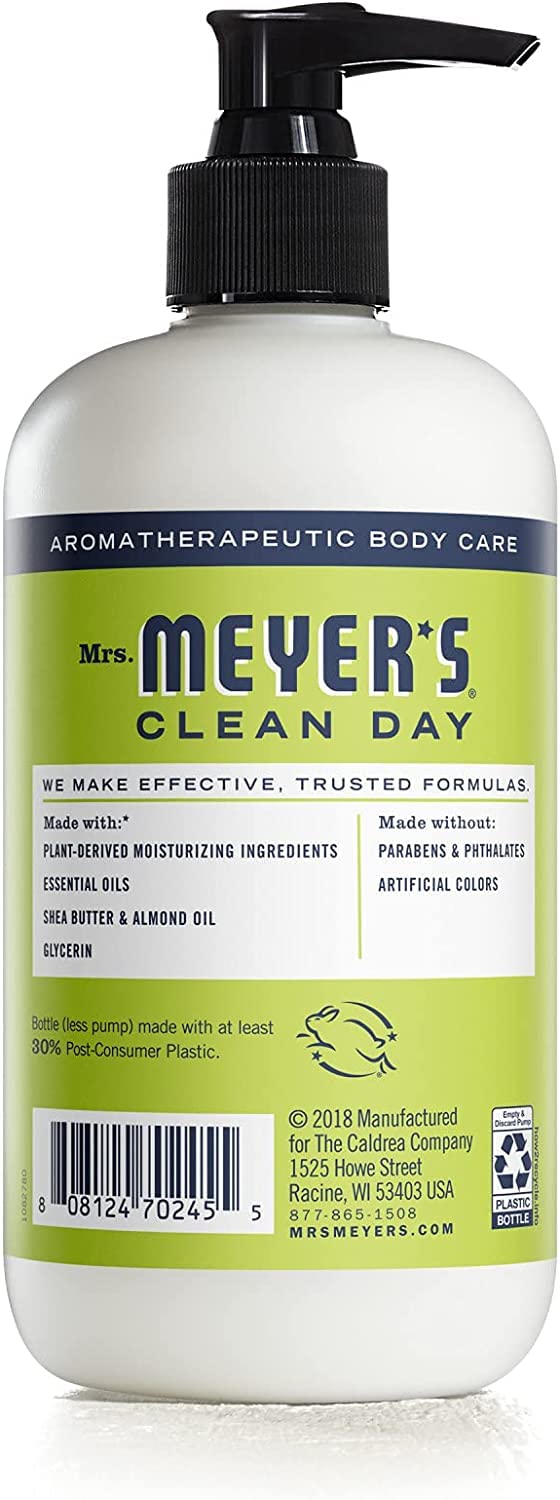 Mrs. Meyer's Clean Day Hand Lotion Lemon Verbena — Non-Greasy Moisturizer, Pack of 3