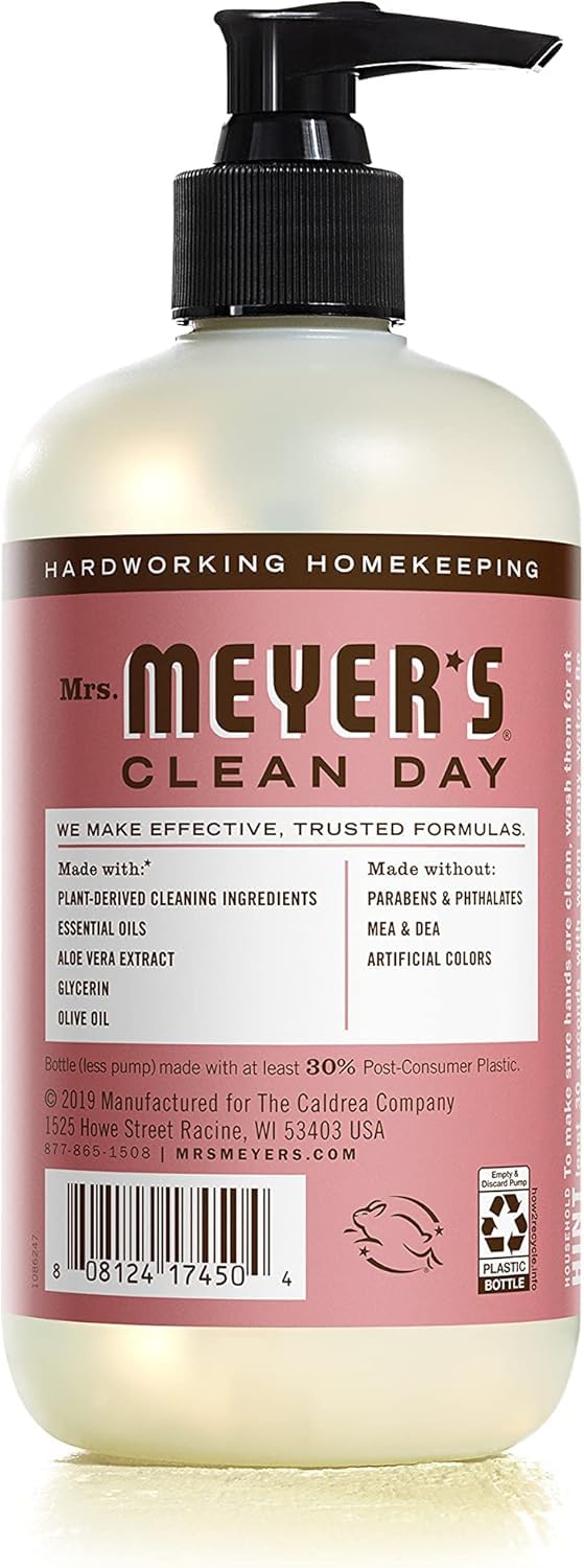 Mrs. Meyer's Rosemary Hand Soap – 12.5 oz, Pack of 6 | Clean Day