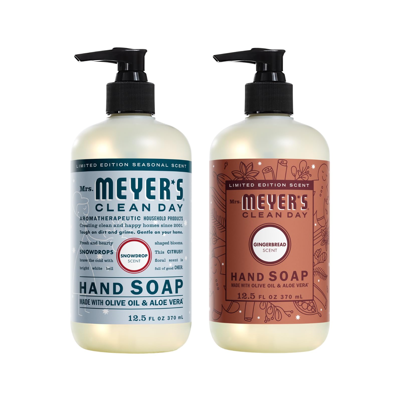 Mrs. Meyer's Snow Drop + Gingerbread Hand Soap – 12.5 oz