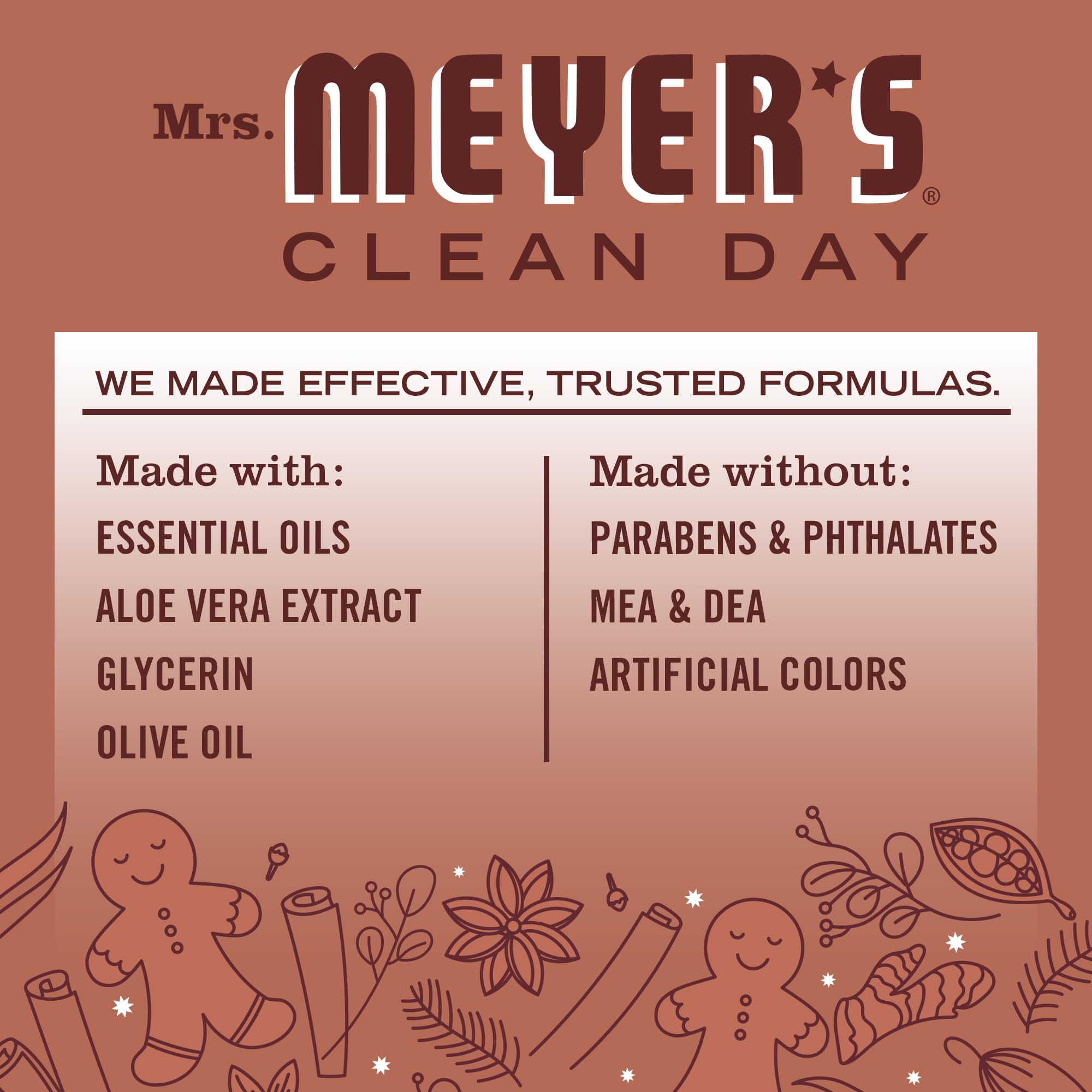 Mrs. Meyer's Snow Drop + Gingerbread Hand Soap – 12.5 oz
