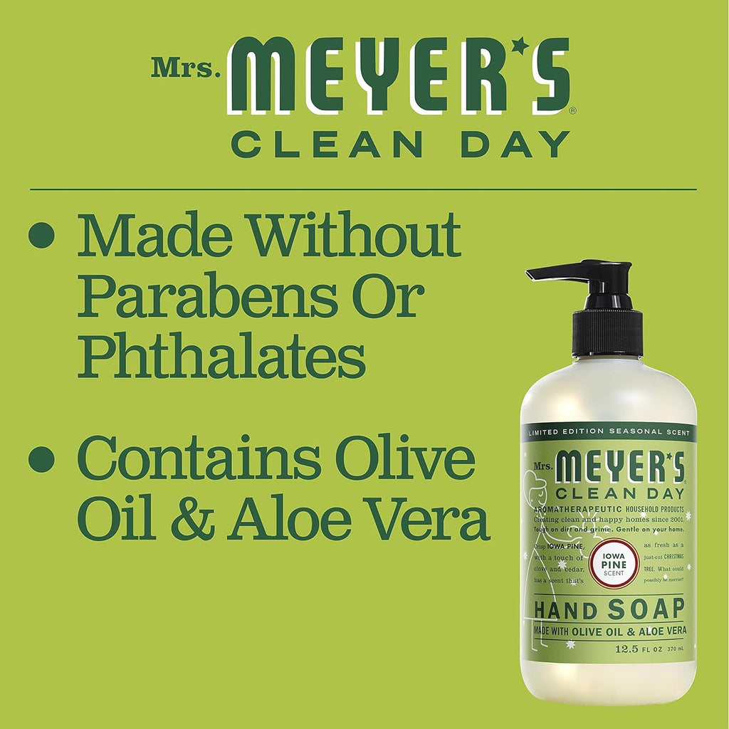 Mrs. MEYER'S CLEAN DAY Snowdrop Hand Soap Variety Pack – 33 oz Refill + 12.5 oz Bottle