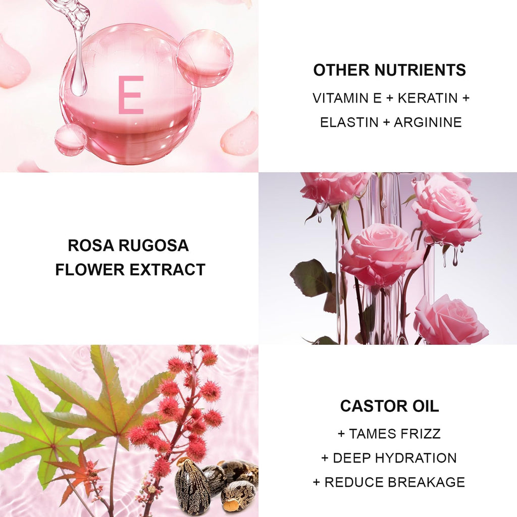 Msktasy Hair Perfume for Women – Long-Lasting Rose Scent, Frizz Control & 2-in-1 Hydration