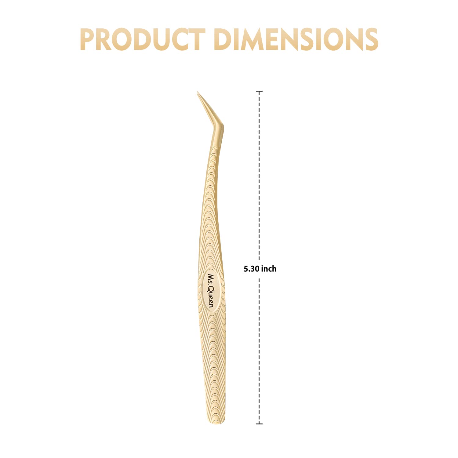 Ms.Queen Lash Tweezers for Eyelash Extensions – Professional Precision for Volume, Isolation & Control