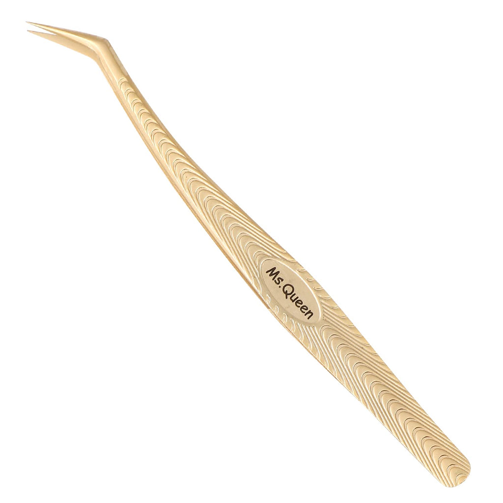 Ms.Queen Lash Tweezers for Eyelash Extensions – Professional Precision for Volume, Isolation & Control