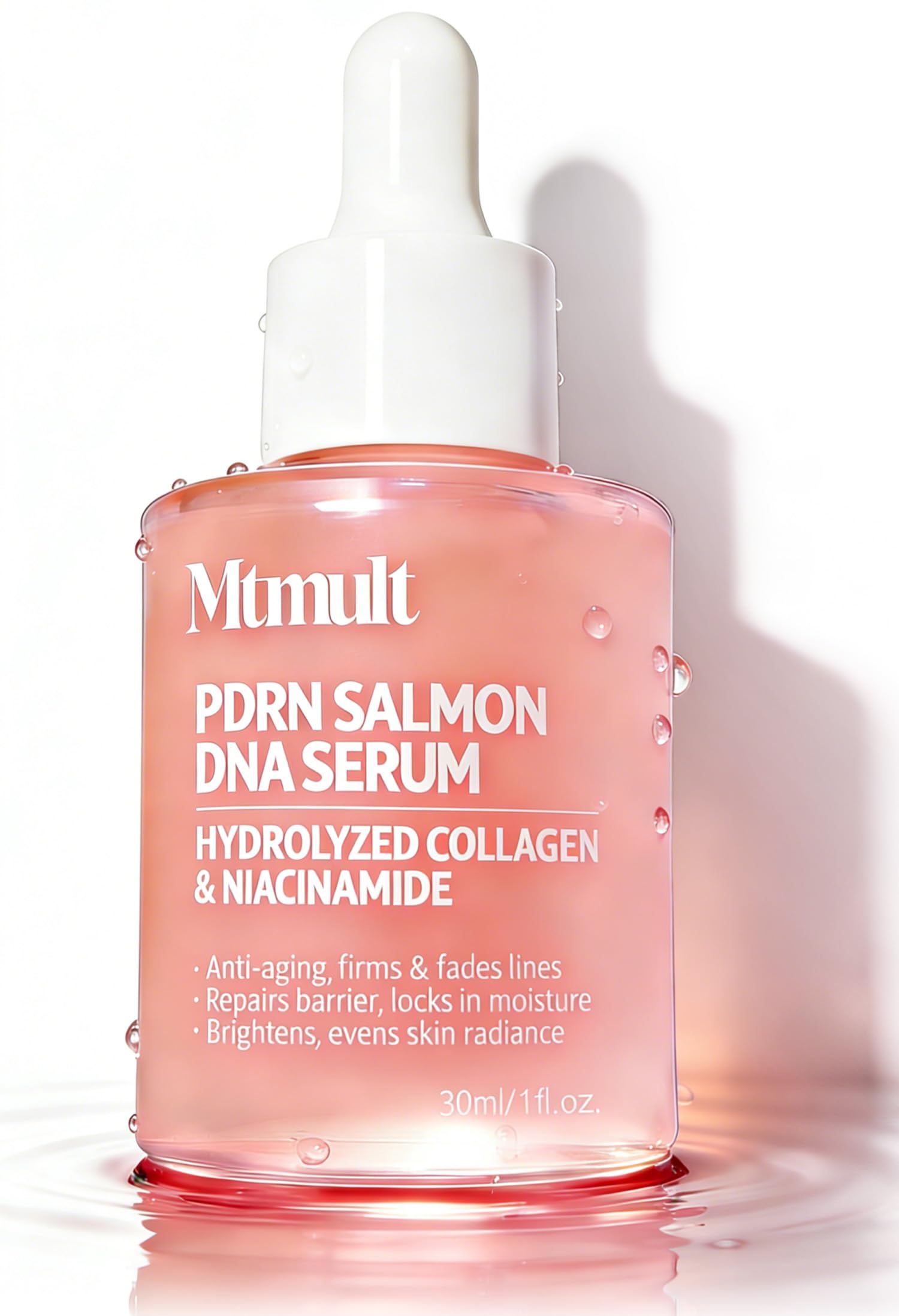 Mtmult Salmon DNA Serum with PDRN & Niacinamide - Hydrating Anti-Aging Serum for Face, 1.01 fl oz