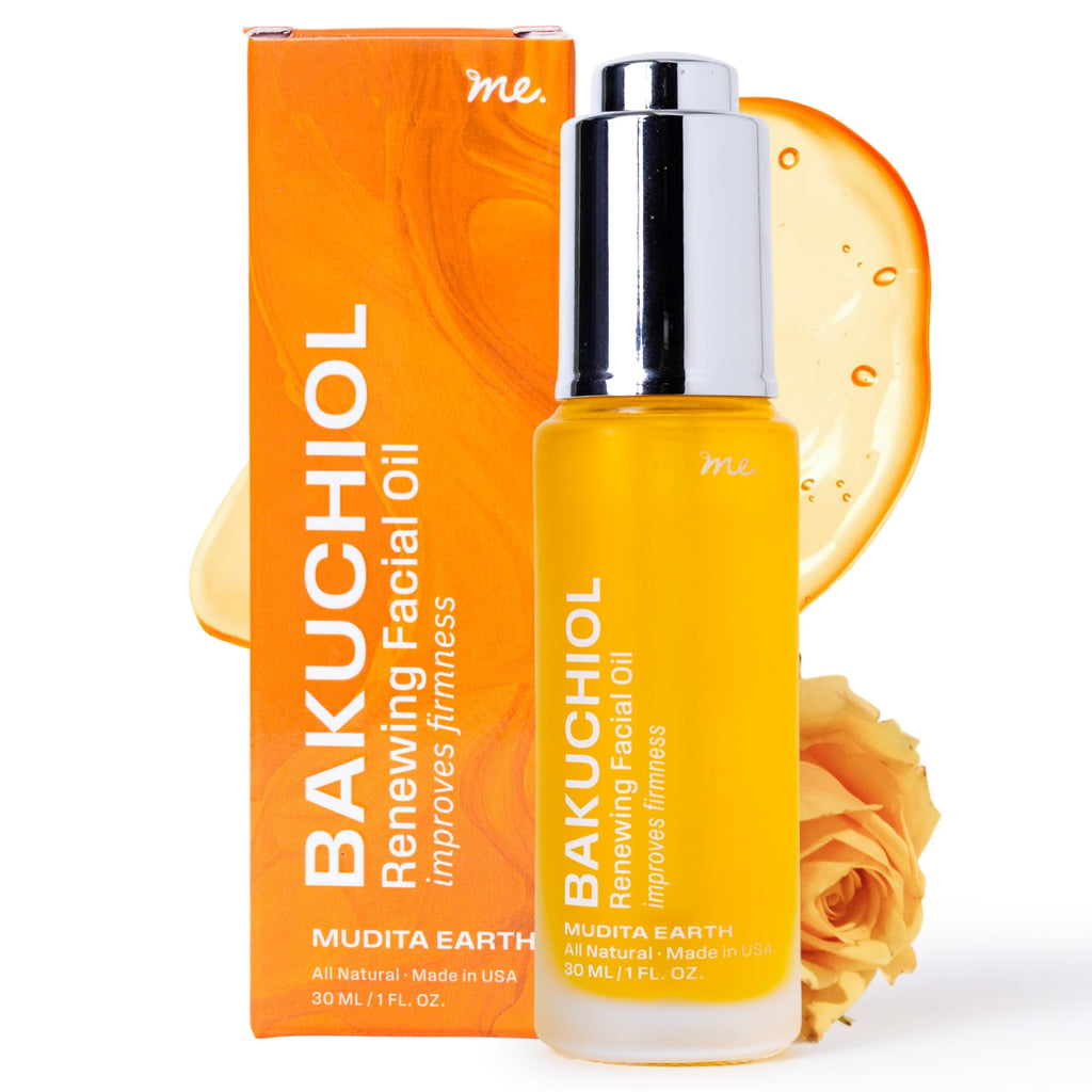 Mudita Earth Bakuchiol Face Oil – Plant-Based Retinol Alternative for Oily Skin | 1 fl oz