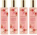 Multipack Coconut Hibiscus Fragrance Mist for Women – 8 oz, Pack of 4