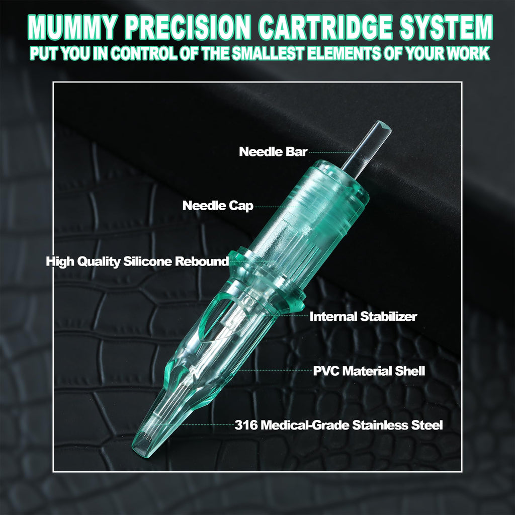 Mummy Cartridge Tattoo Needles Disposable 20Pcs Box – TG-1215RM