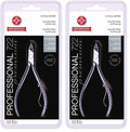 Mundial 722-PR Professional Cuticle Nippers – Stainless Steel, Sterilizable, Ergonomic (Pack of 2)