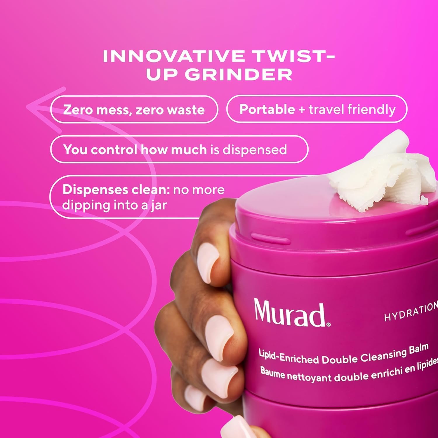 Murad Lipid-Enriched Cleansing Balm – Hydrating Balm-to-Oil Cleanser for Makeup & SPF Removal (Ceramides & Camellia Oil, 1.7 Fl Oz)