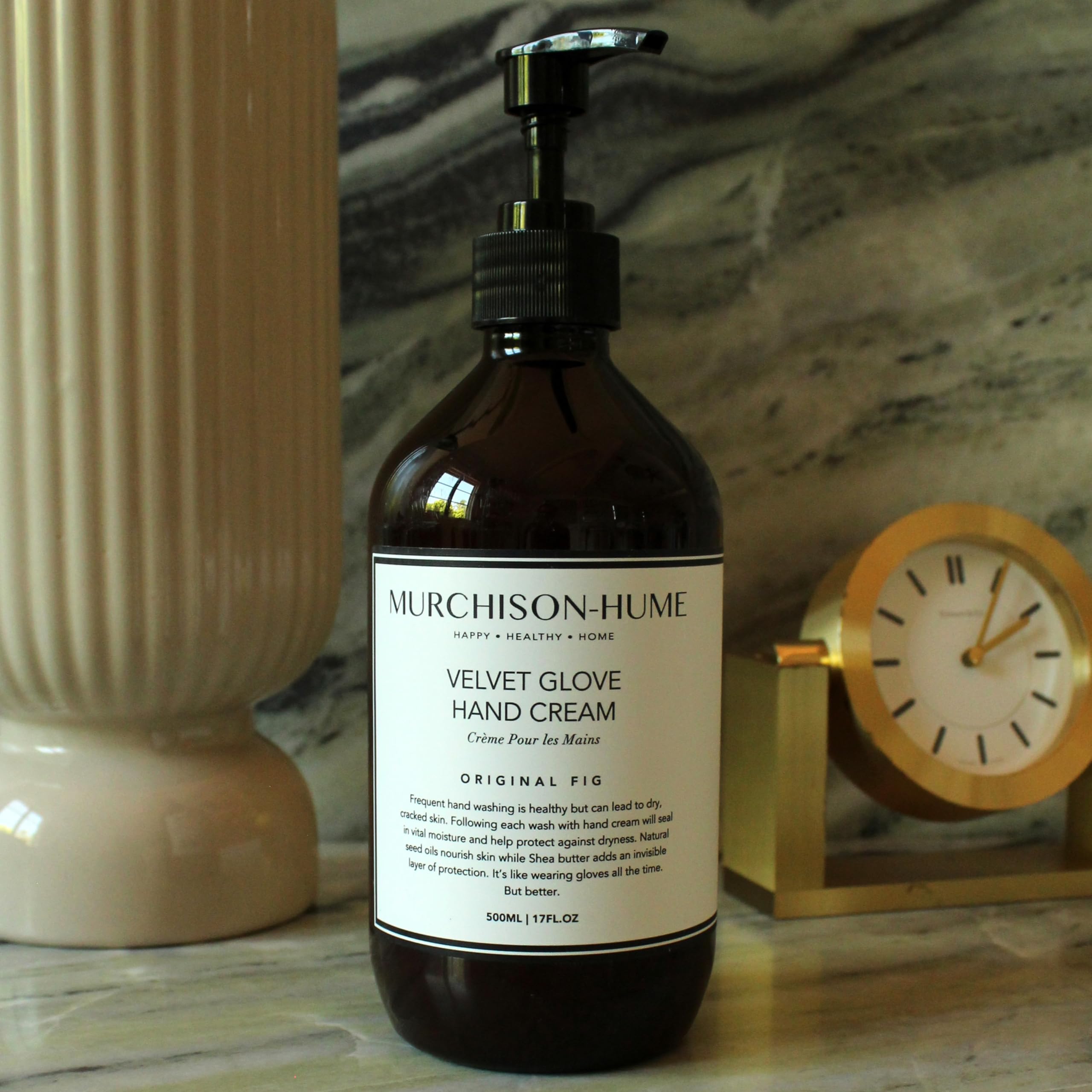 Murchison-Hume Velvet Glove Hand Cream – Nourishing Fruit Extracts & Seed Oils, 24-Hour Hydration, Original Fig