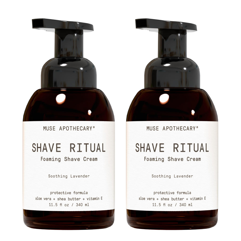 Muse Apothecary Foaming Shave Ritual – Natural Shaving Cream for Sensitive Skin