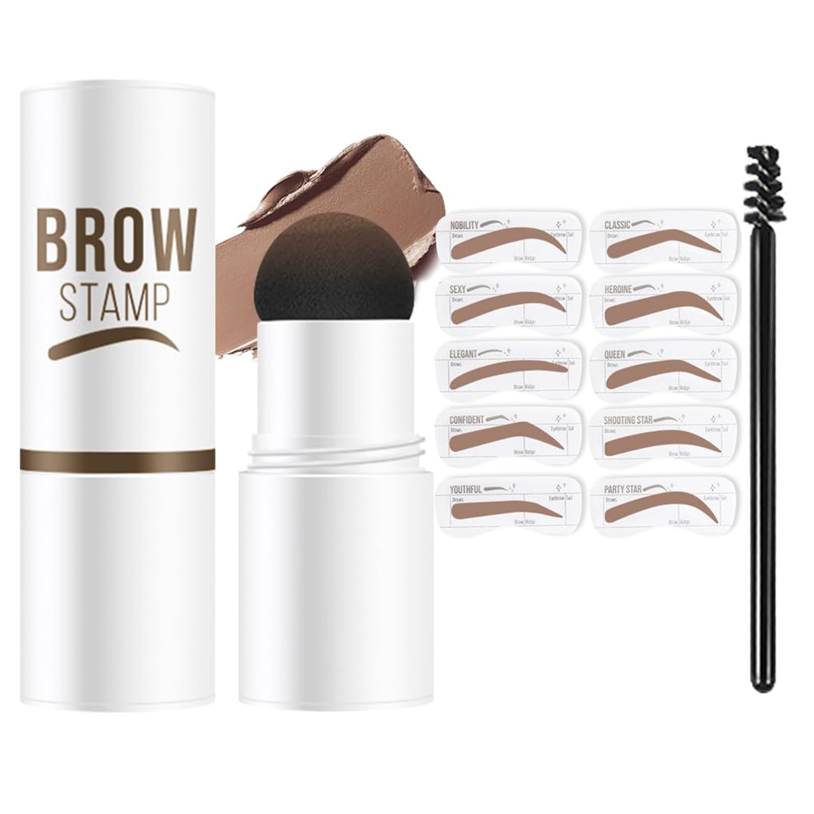 MVC Eyebrow Stencils & Stamp Kit – Easy, Natural Brows (Blonde)