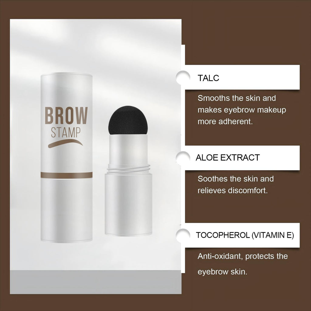 MVC Eyebrow Stencils & Stamp Kit – 10-Piece Brow Kit (Medium Brown)