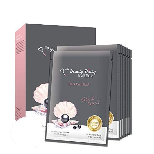 My Beauty Diary Black Pearl Brightening Facial Mask (8 Sheets) – New English Version